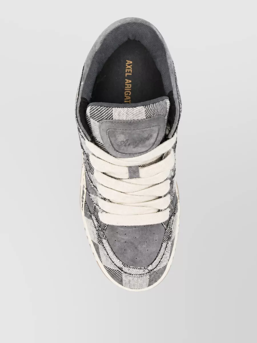 Axel Arigato Suede Checked Low-Top Sneakers