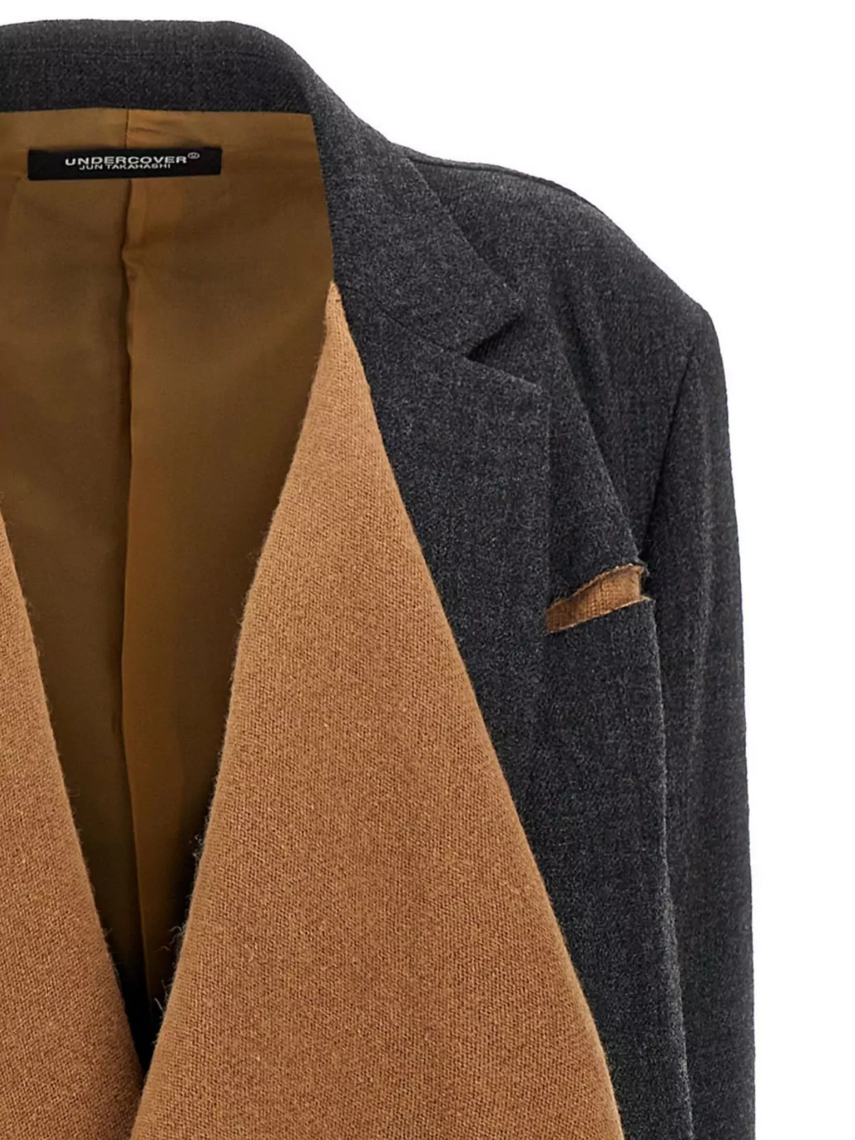 Undercover Draped Front Longline Blazer With Notched Lapels