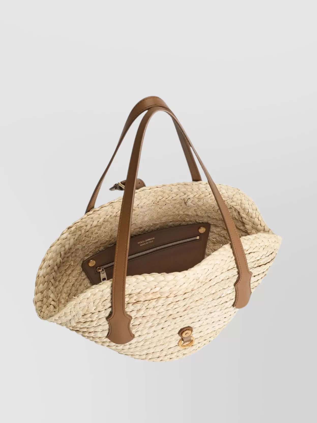 Dolce&Gabbana Capri Straw Tote Bag