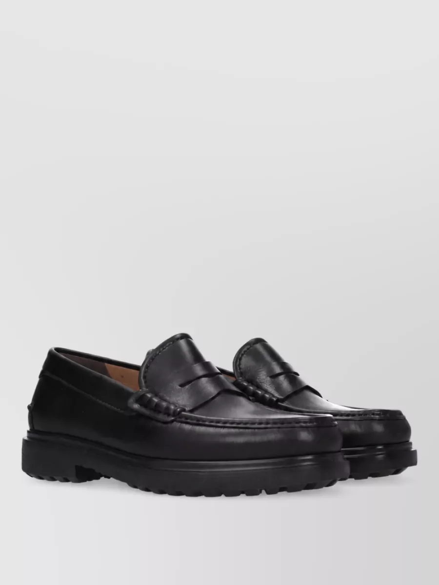 Ferragamo leather loafers