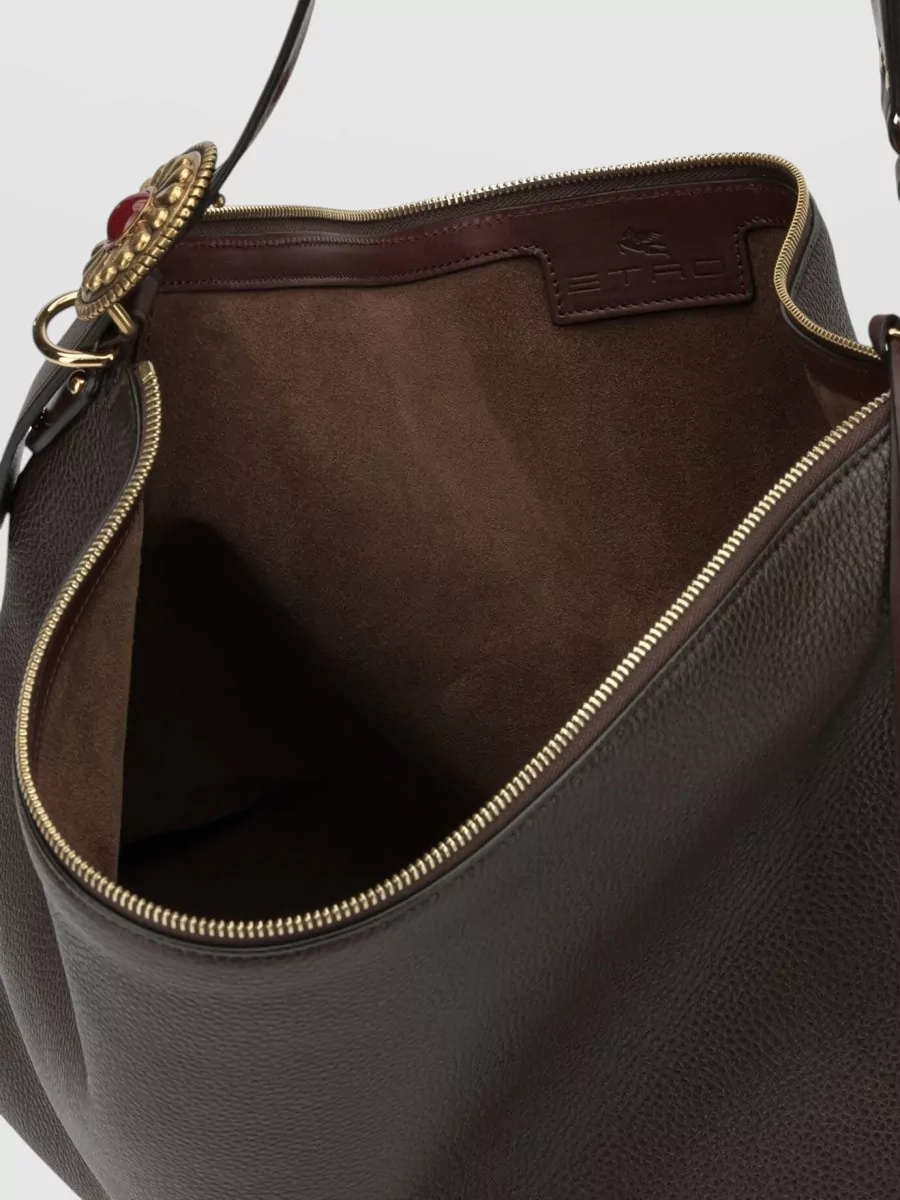 Etro Large Leather Tote Bag