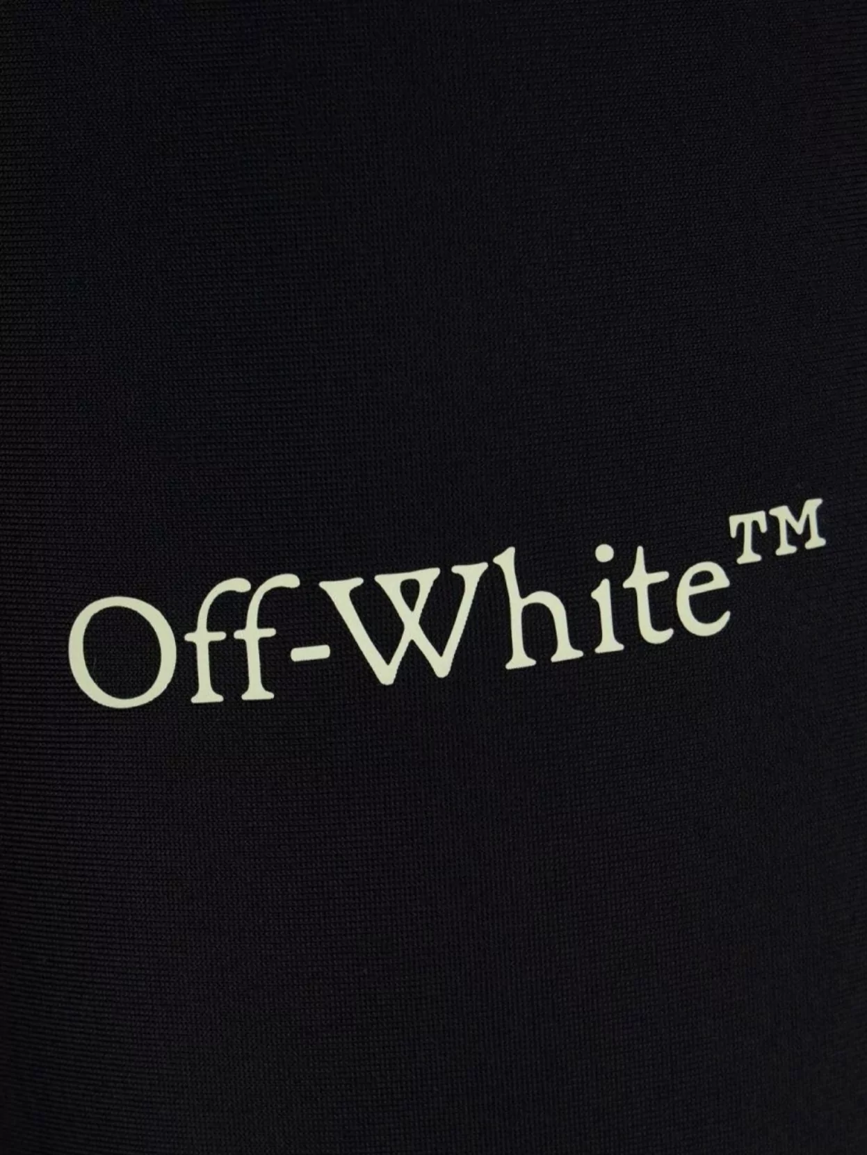 Off-White Stretch Leggings Nylon Contrast Waistband