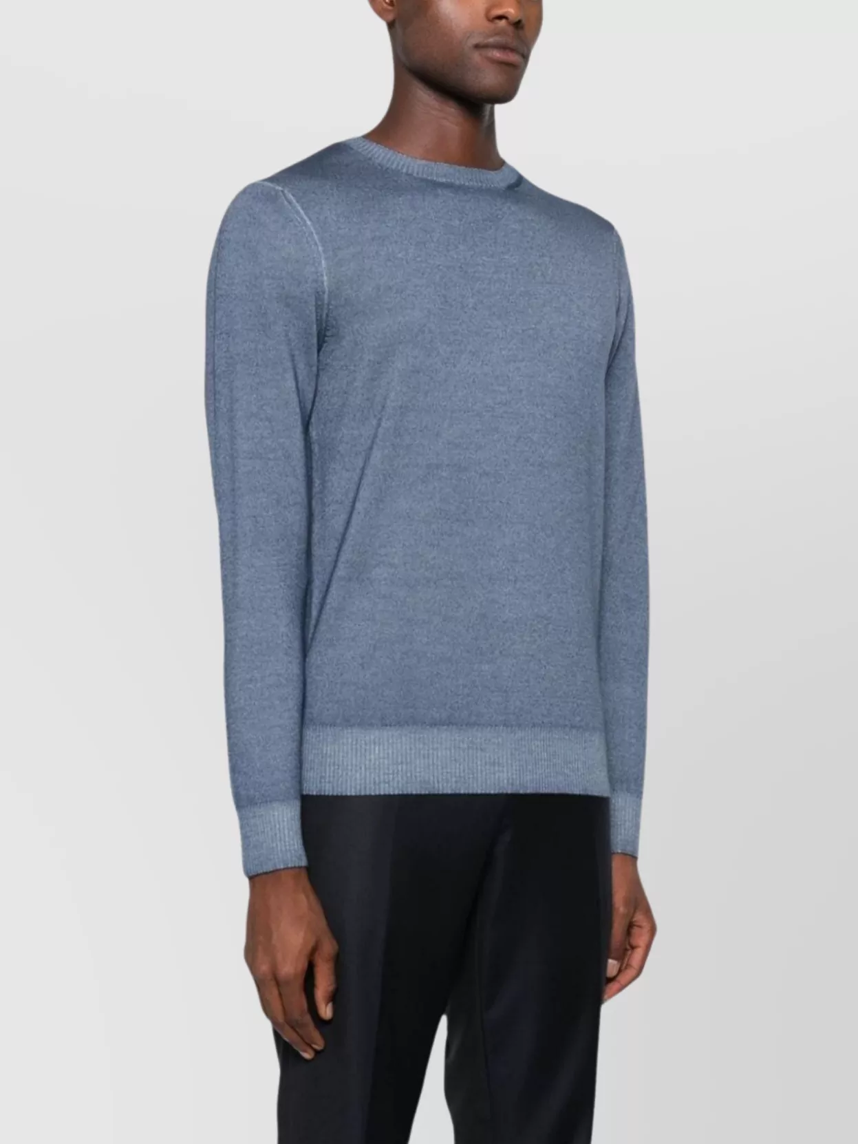 Malo Virgin Wool Crewneck Knitted Sweater