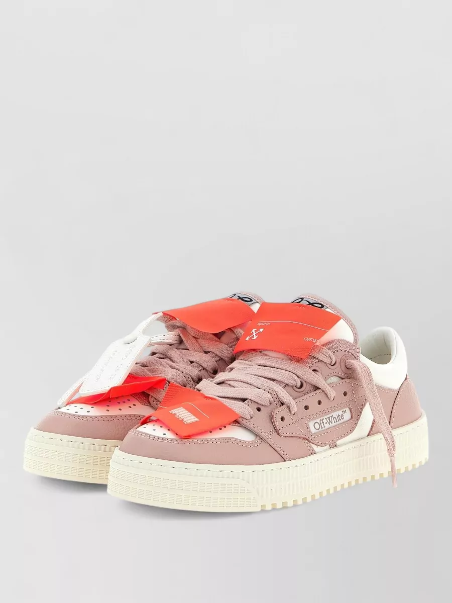 Off-White Leather Low-Top Sneakers