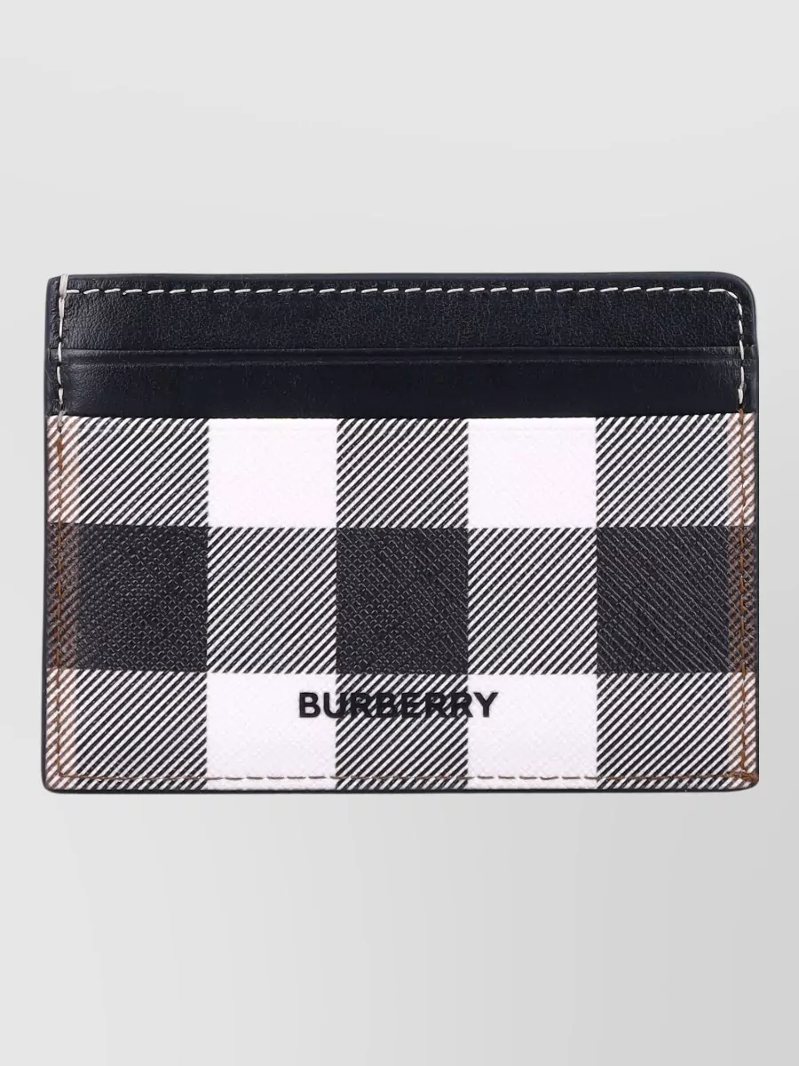 Burberry checked card holder