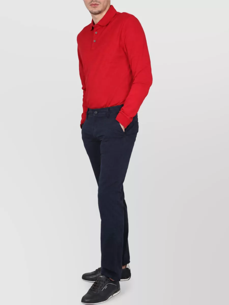 Boss Cotton Logo-Embroidered Polo Shirt