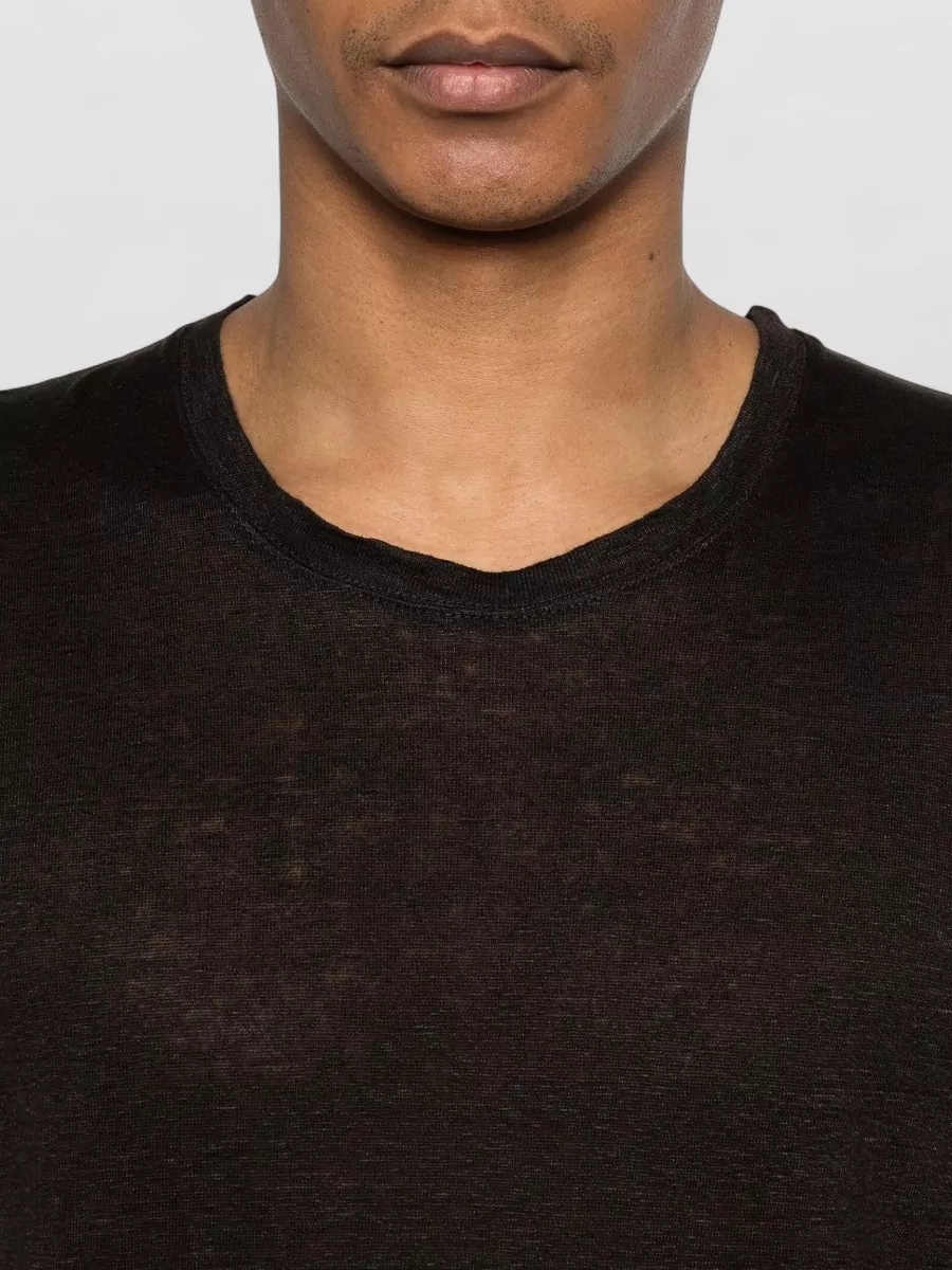 120% Lino Linen Crew-Neck T-Shirt