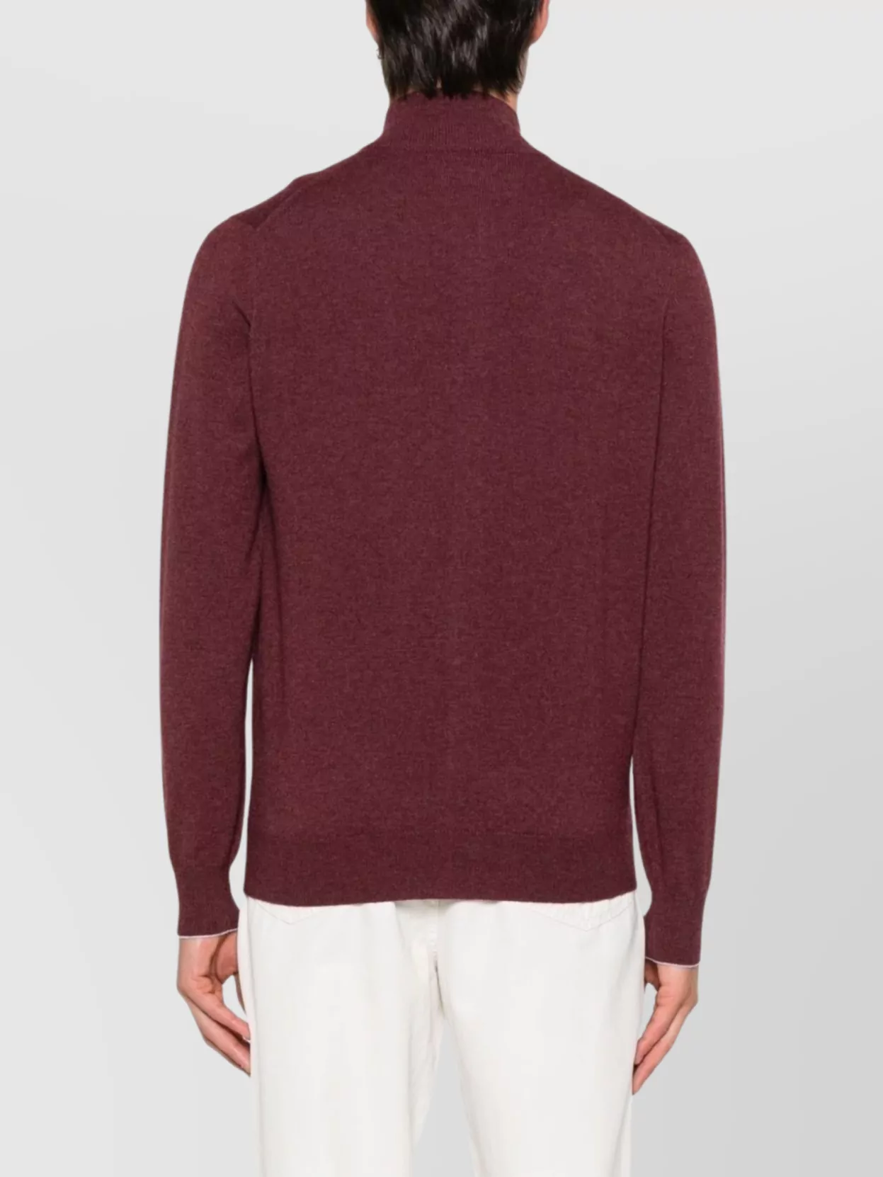 Brunello Cucinelli Cashmere High Collar Zip Cardigan