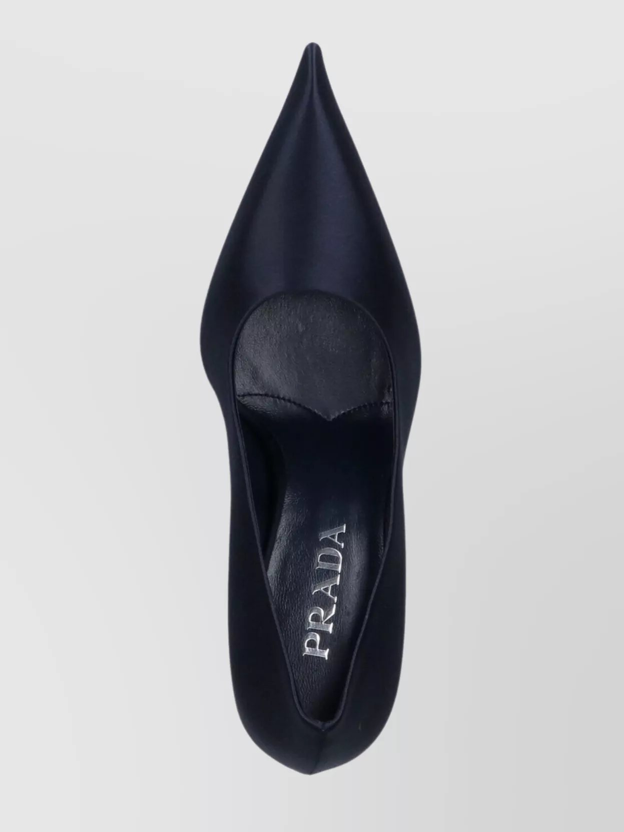 Prada Pointed Toe Satin Finish High Heel