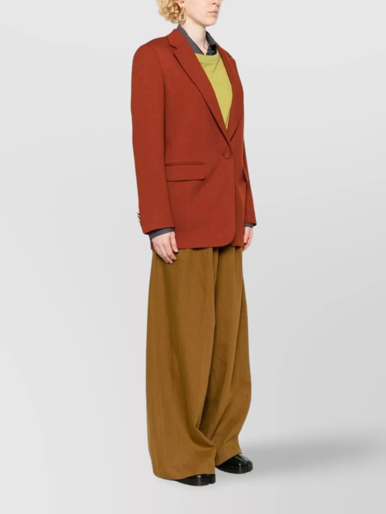 Dries Van Noten Notched Lapel Long Sleeve Jacket With Pockets