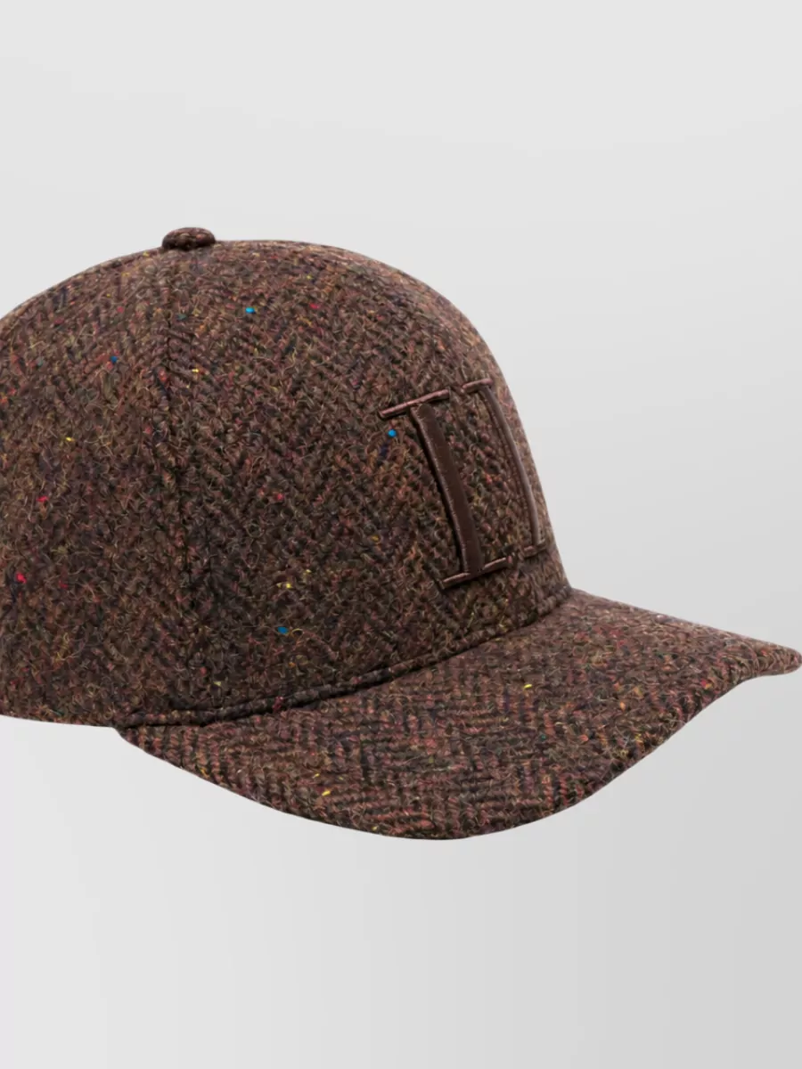 Les Deux Wool Herringbone Baseball Cap