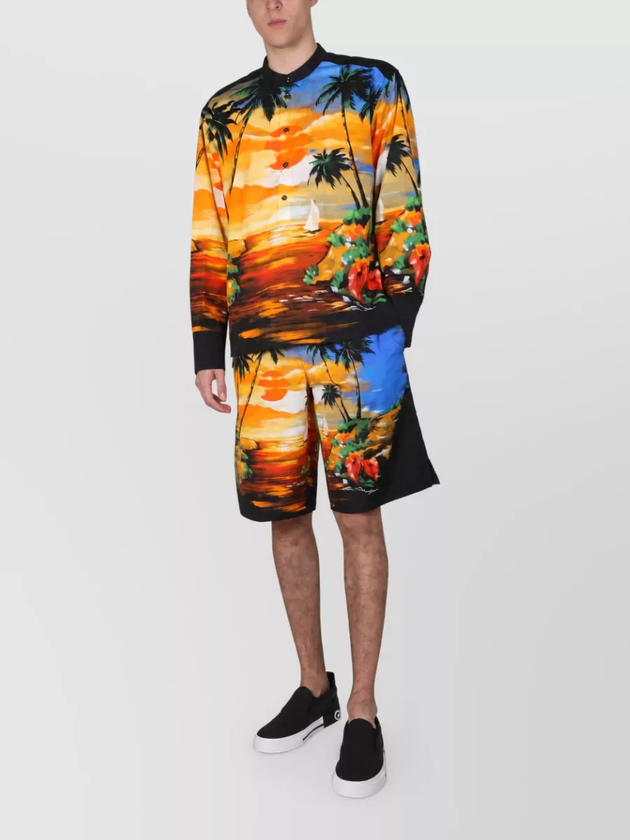 Dolce&Gabbana Cotton Printed Beach Shirt