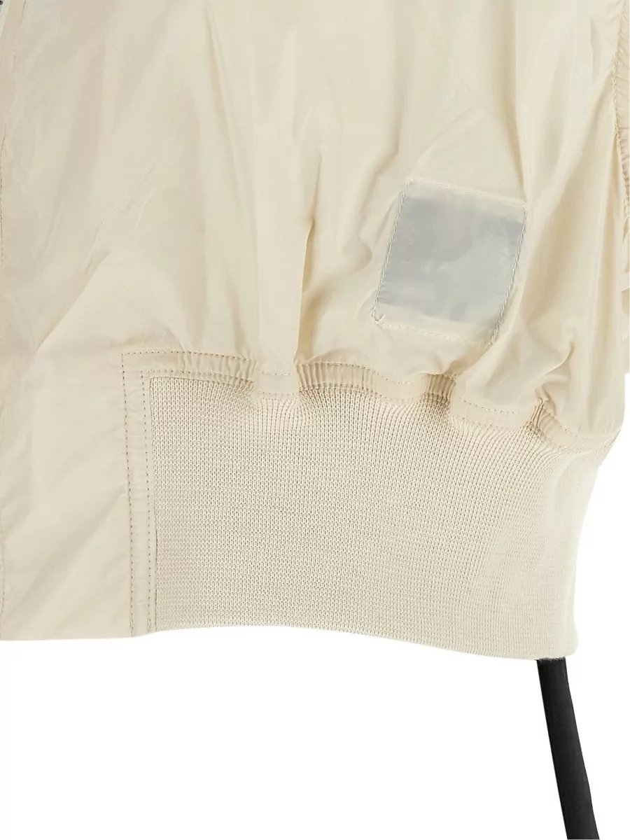 Rick Owens Drkshdw Nylon Sleeveless Cropped Bomber Jacket