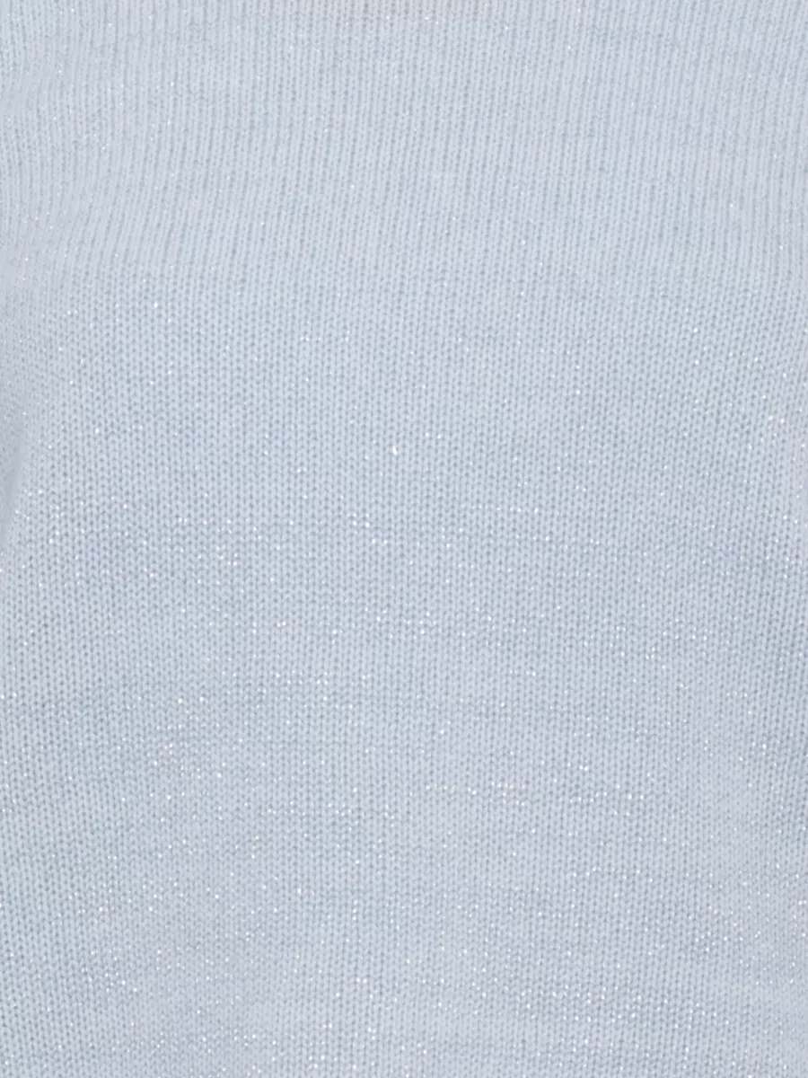 Fabiana Filippi Wool Cashmere Lurex Long-Sleeve Sweater