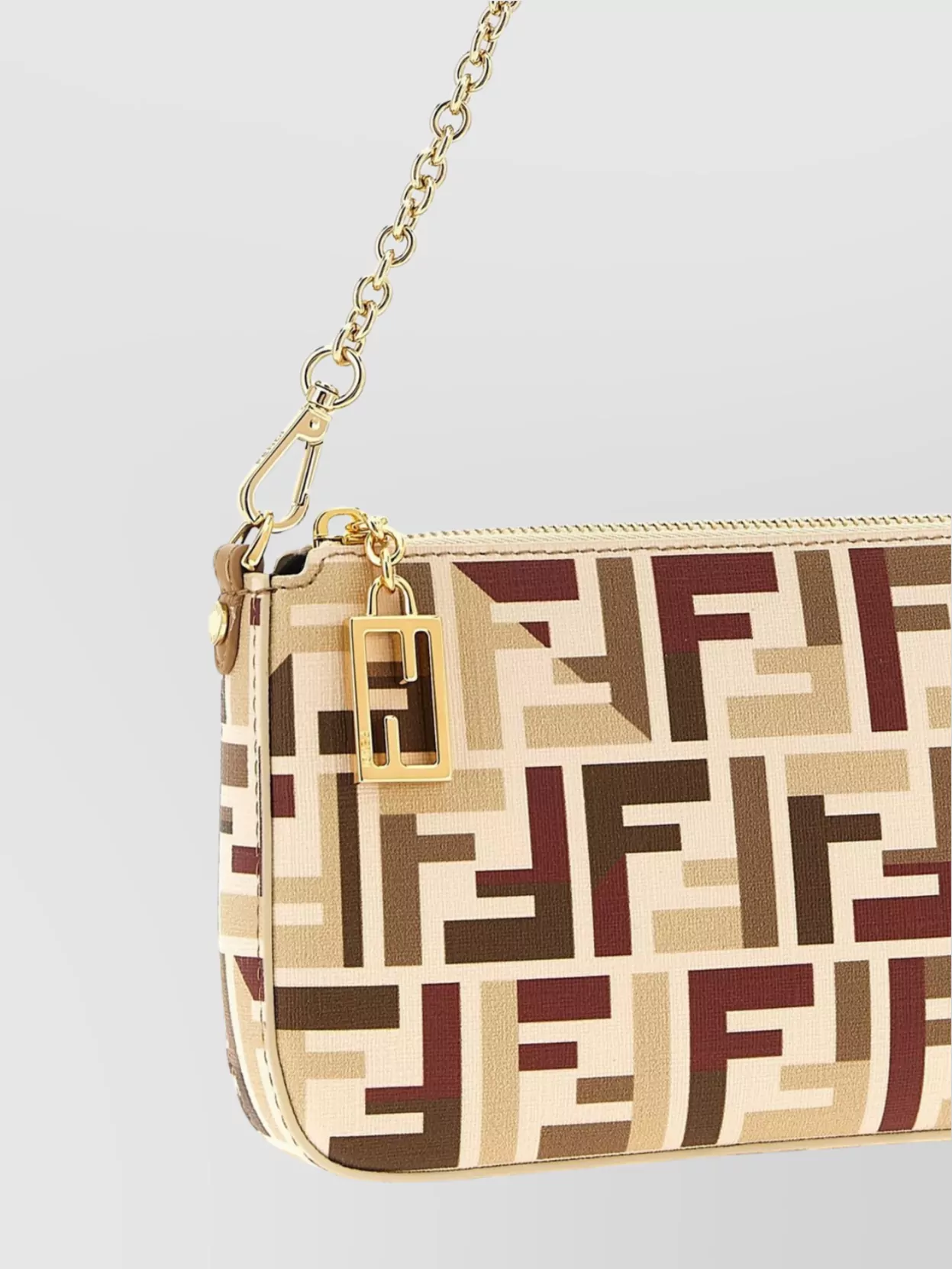 Fendi Chain Detachable Gold-Tone Hardware Bag
