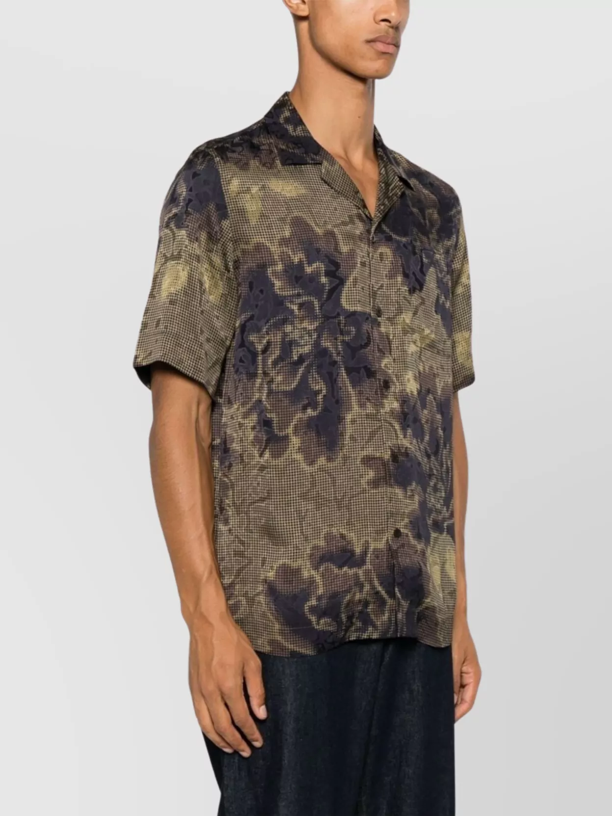 Dries Van Noten Graphic Floral Logo Shirt