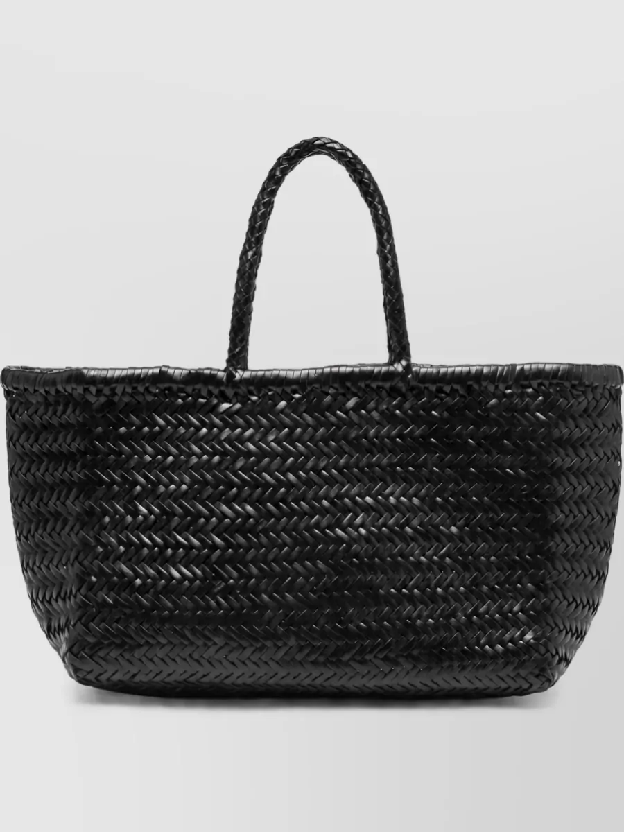 Dragon Diffusion bamboo triple jump big leather basket bag