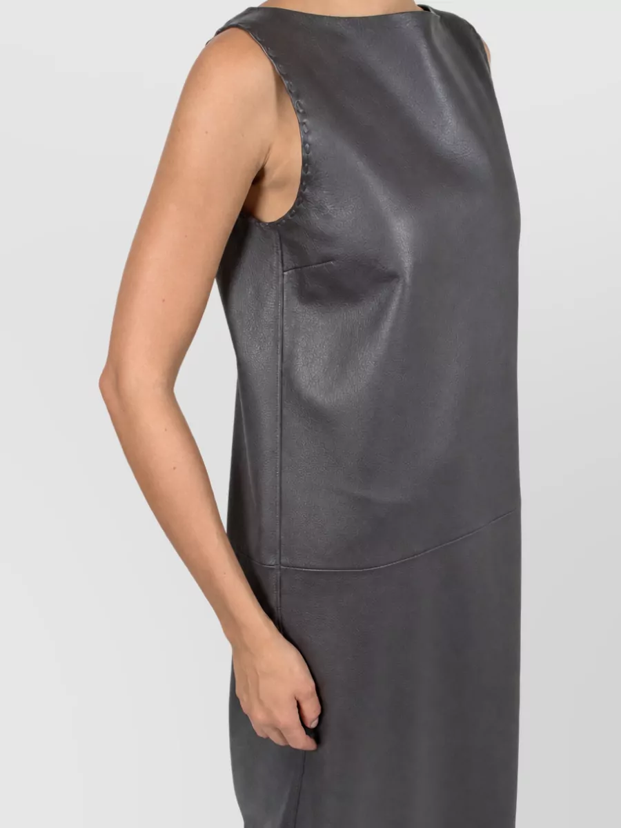 Fendi Leather Midi Dress