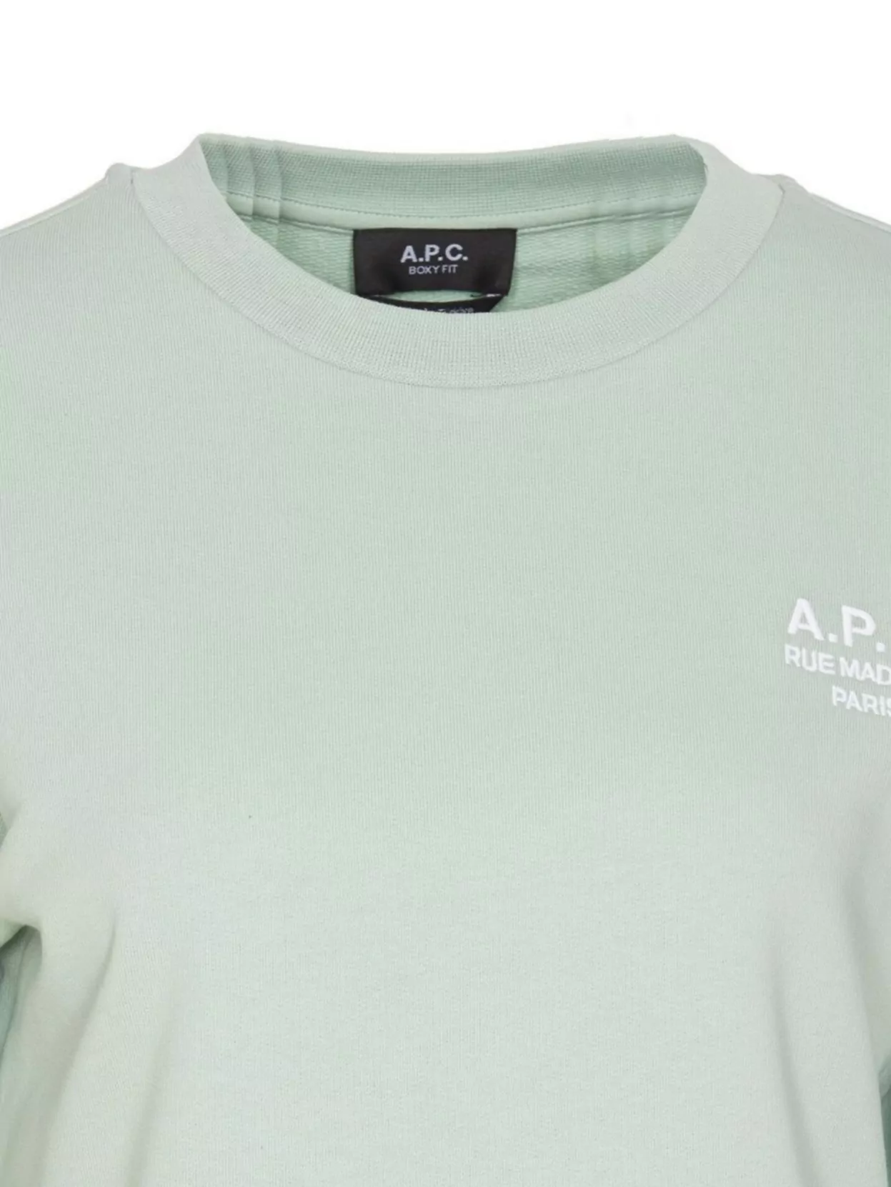 Apc A.p.c. Rue Madame Logo Embroidered Crewneck Sweatshirt