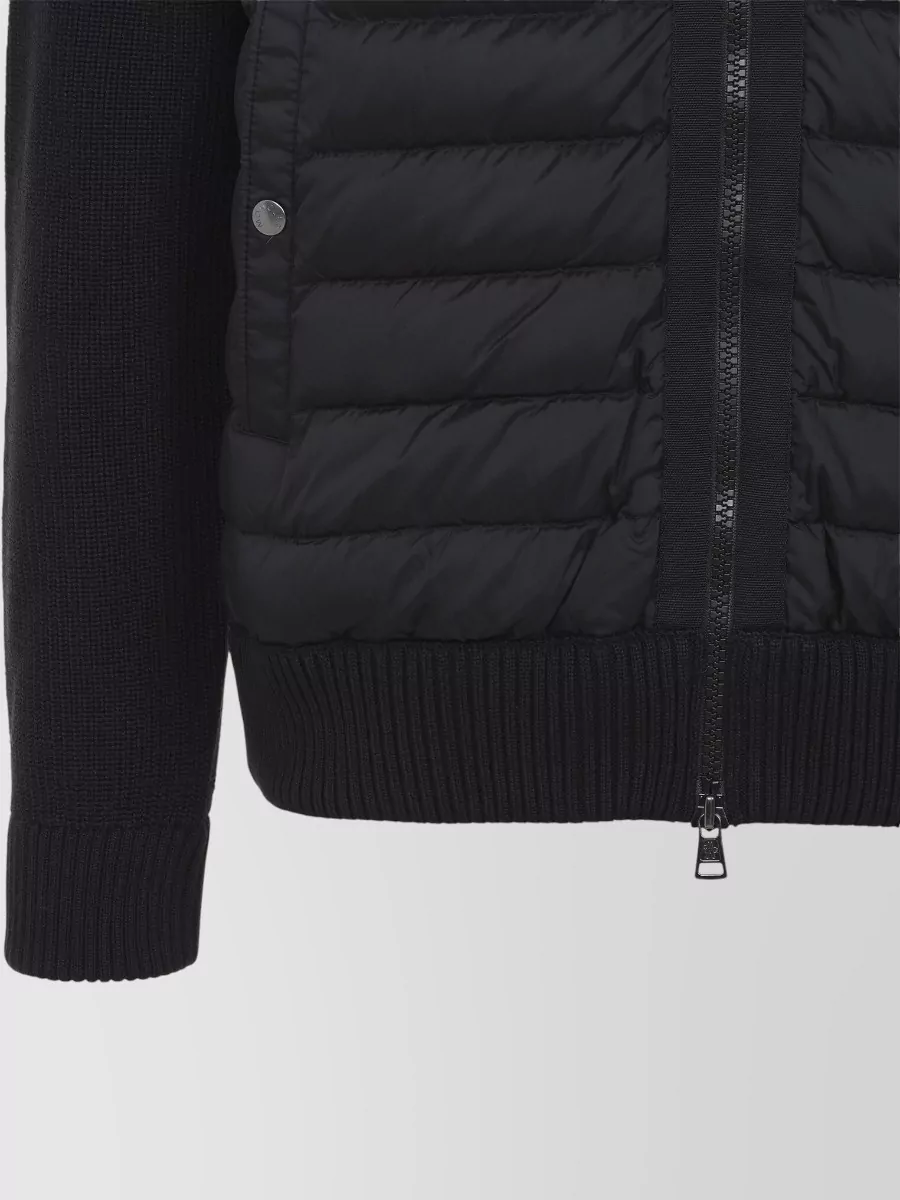 Moncler Down Quilted Hooded Cardigan