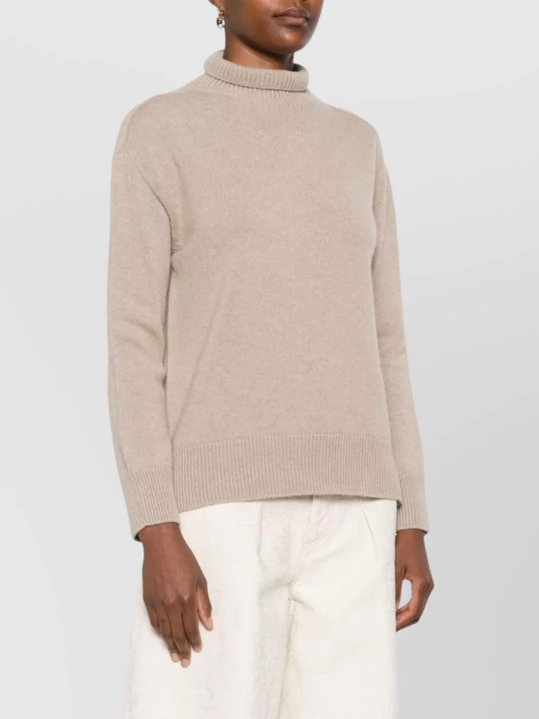 S Max Mara Cashmere Long Sleeve Turtleneck Knitwear