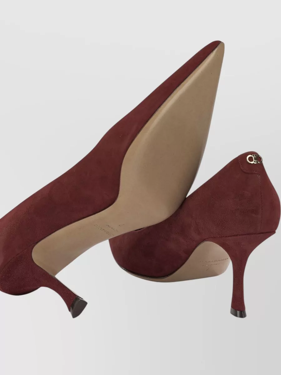 Ferragamo Leather Elydea 70Mm Pumps