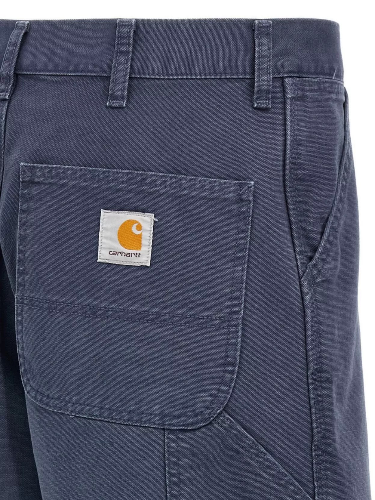 Carhartt Knee-length Shorts With Pockets And Belt Loops In Blue