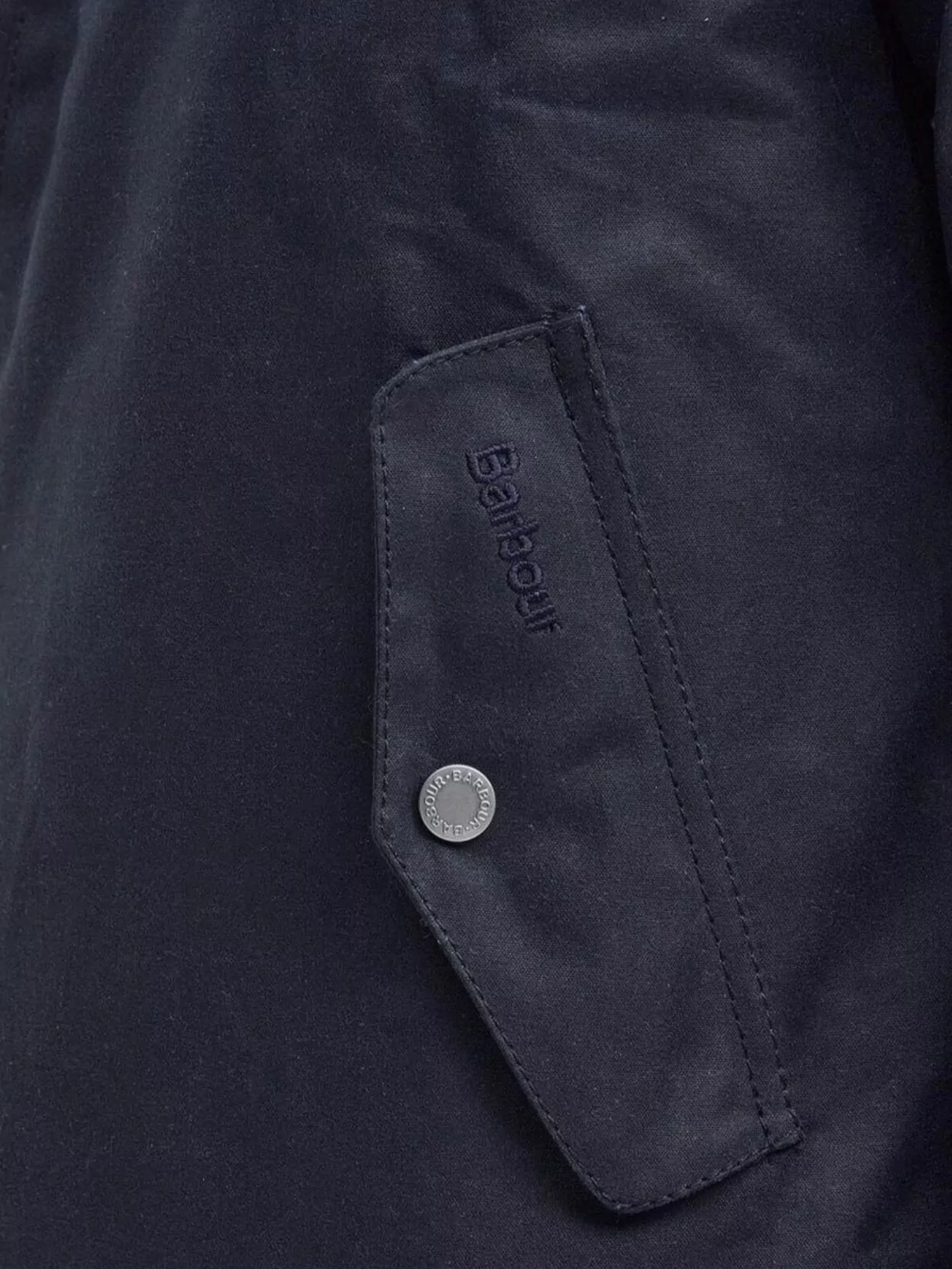 Barbour Cotton Jacket With Drawstring And Pockets