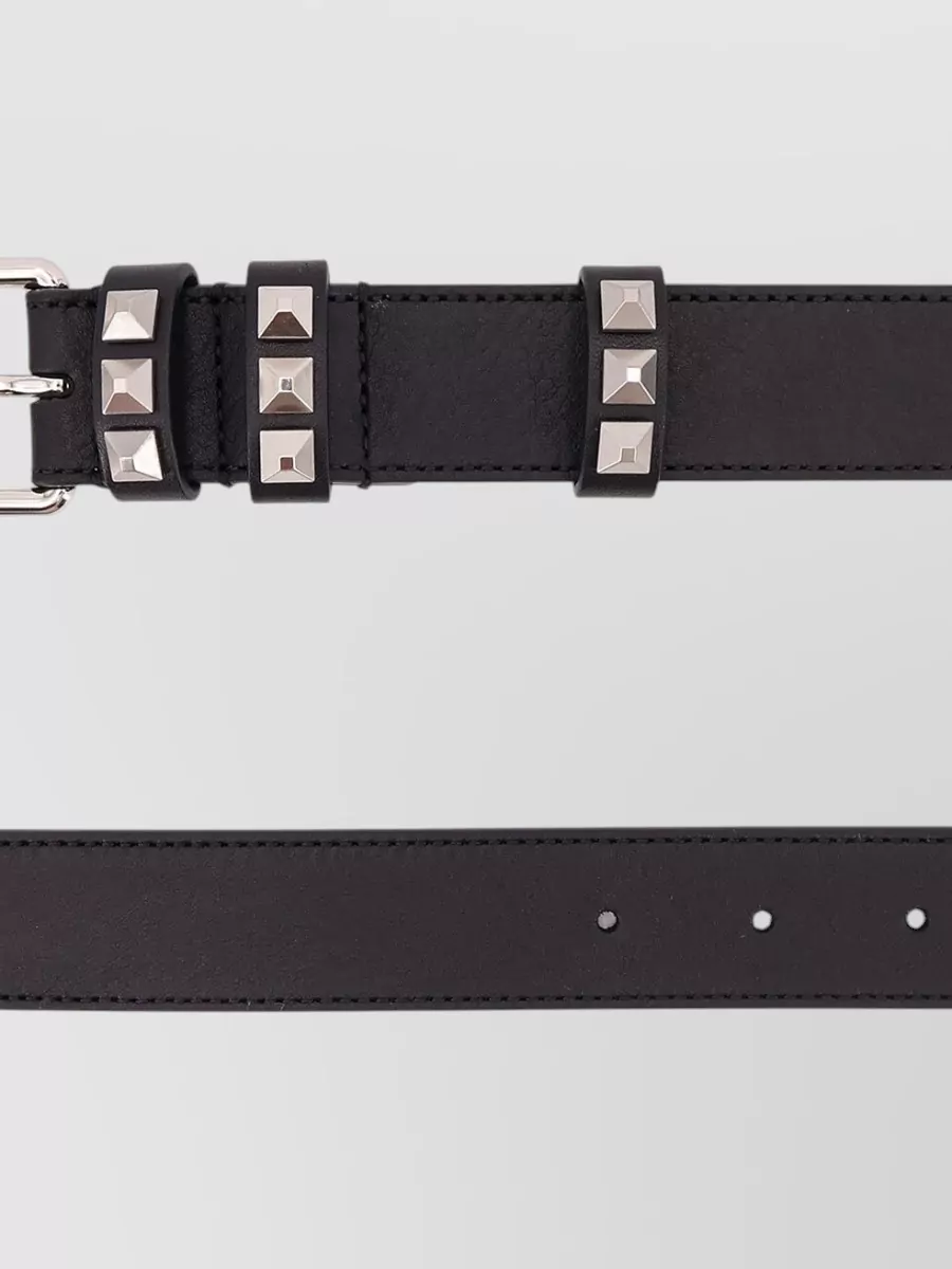 Valentino Garavani Studded Belt Featuring Metallic Hardware Design