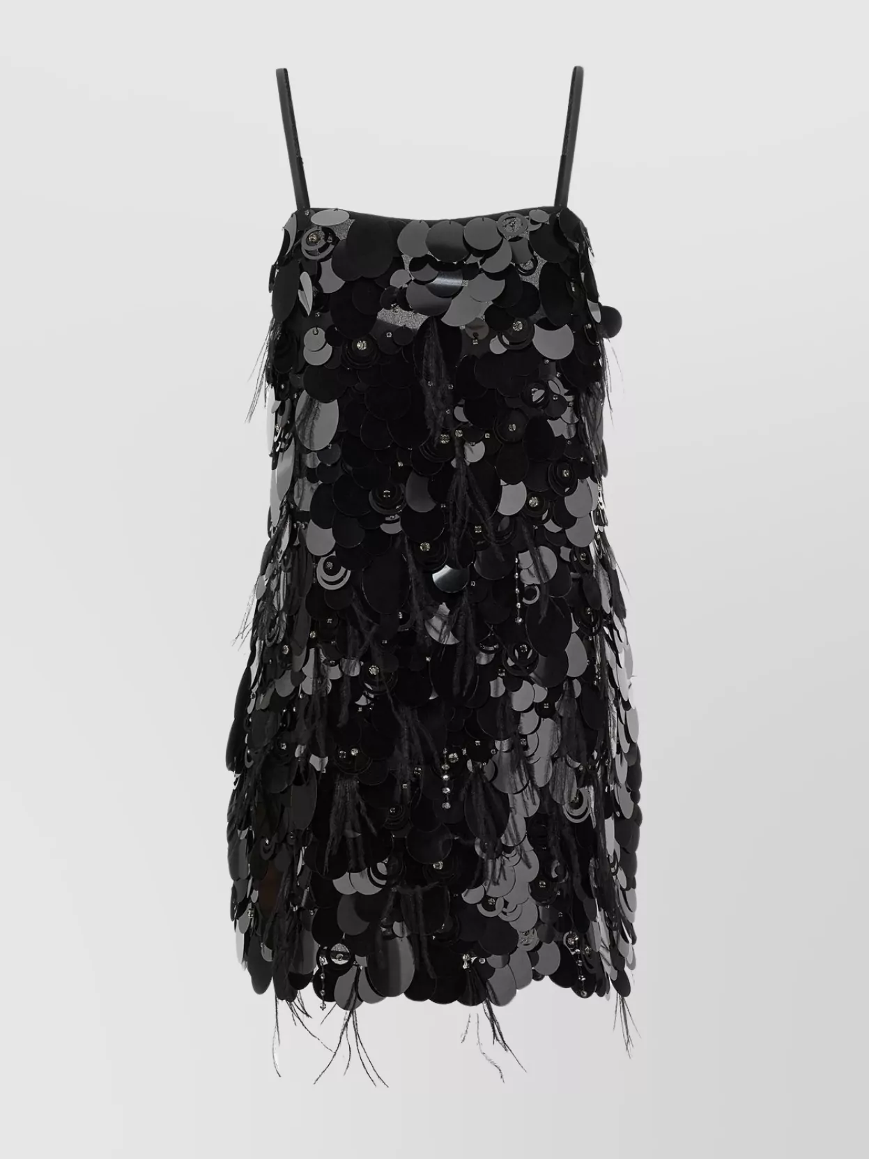Shop Pinko 'feathered Sequin Mini Dress'