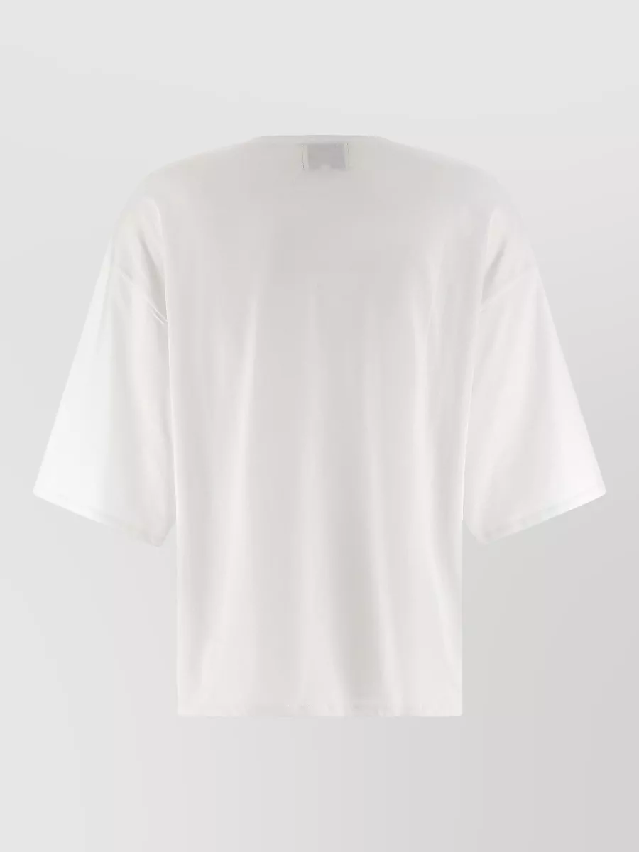 Loulou Studio Osis Short Sleeve Crew Neck Top