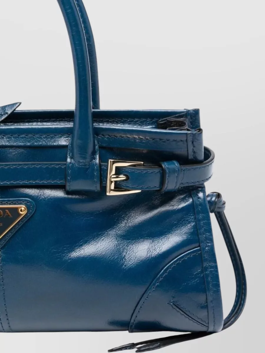 Prada Bonnie Leather Mini Tote Bag Top Handle