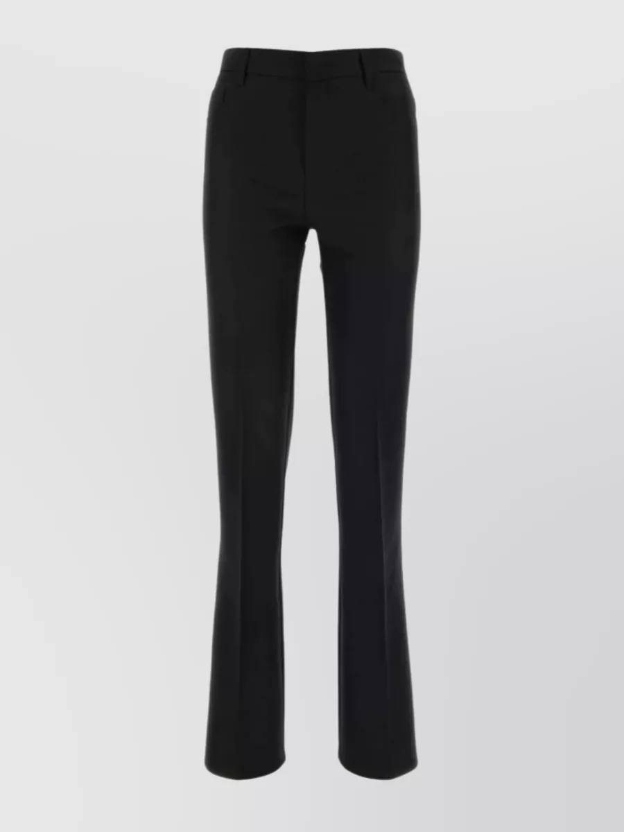 Shop Philosophy Di Lorenzo Serafini Tailored Pleated Trousers With Belt Loops In Black