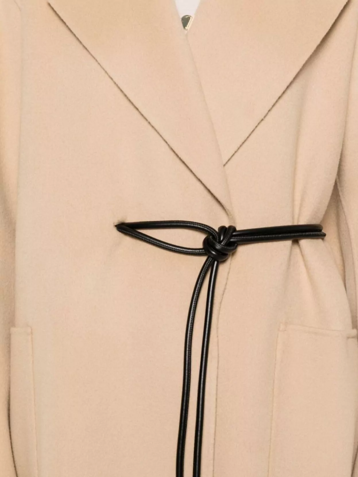 Sportmax Long Coat With Belted Waist And Pockets