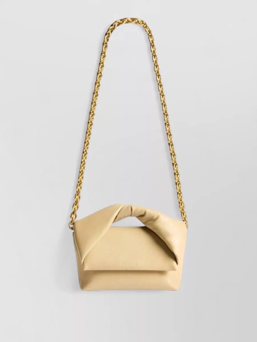 Jw Anderson Full Grain Lamb Leather Shoulder Bag