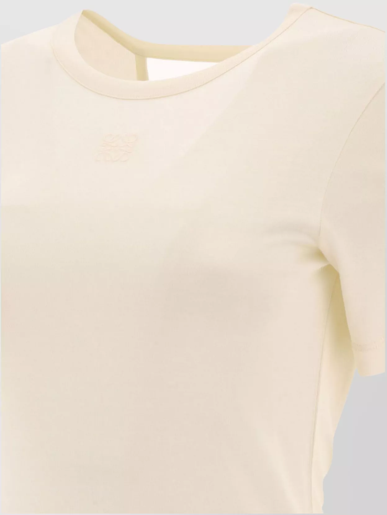 Loewe Back Tie Silk Viscose Short Sleeve Top
