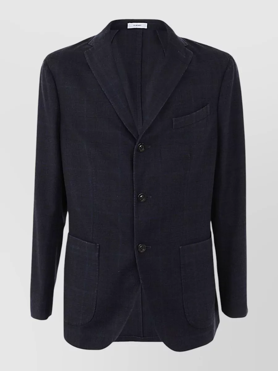 Boglioli wool checked blazer
