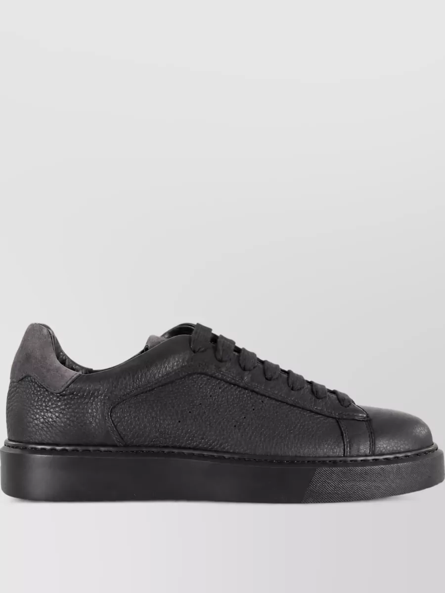 Doucal's Leather Low-Top Sneakers