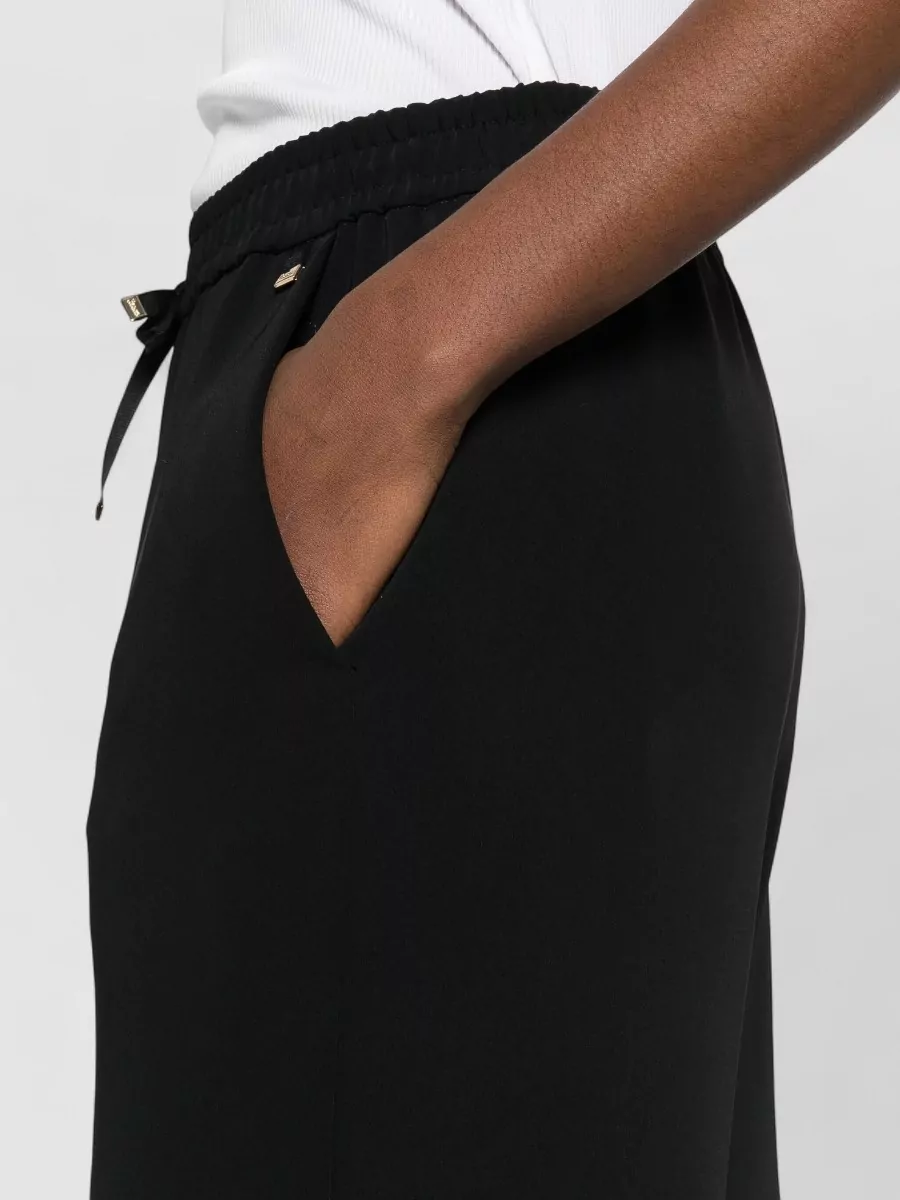 Herno Trousers Side Pockets Wide Leg Design