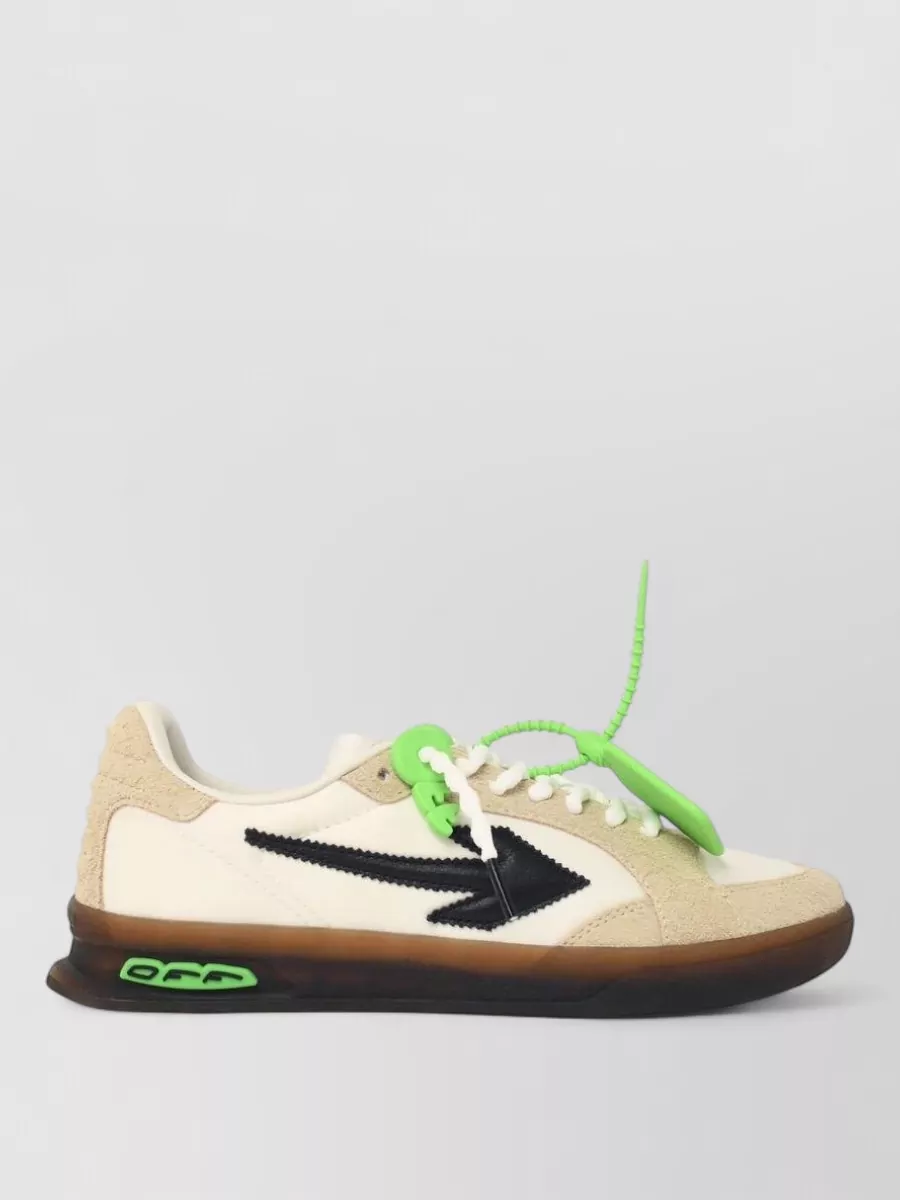 Off-White leather low-top sneakers