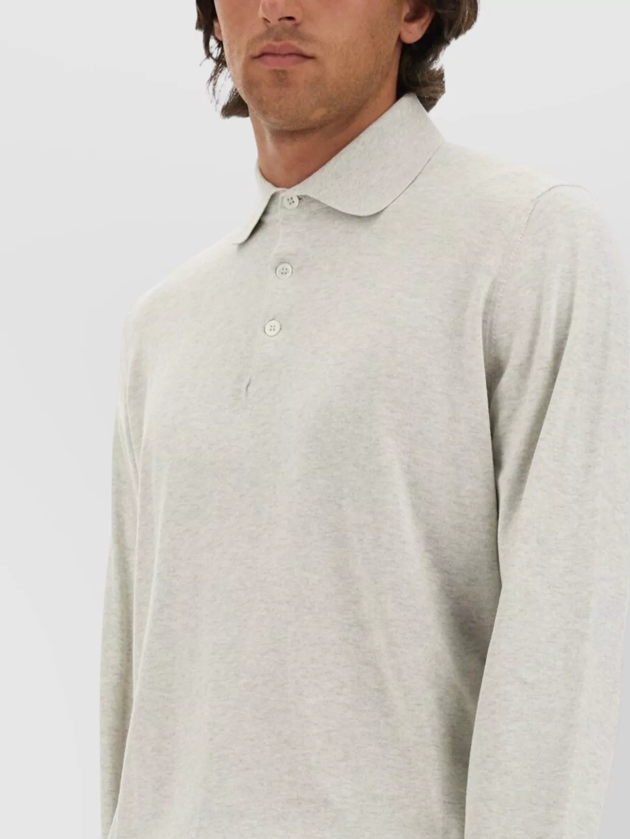 Brunello Cucinelli Regular Fit Polo Shirt With Long Sleeves