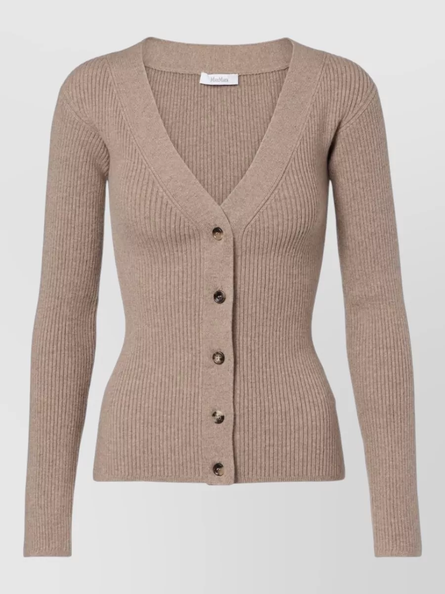 Max Mara cashmere wool knit cardigan