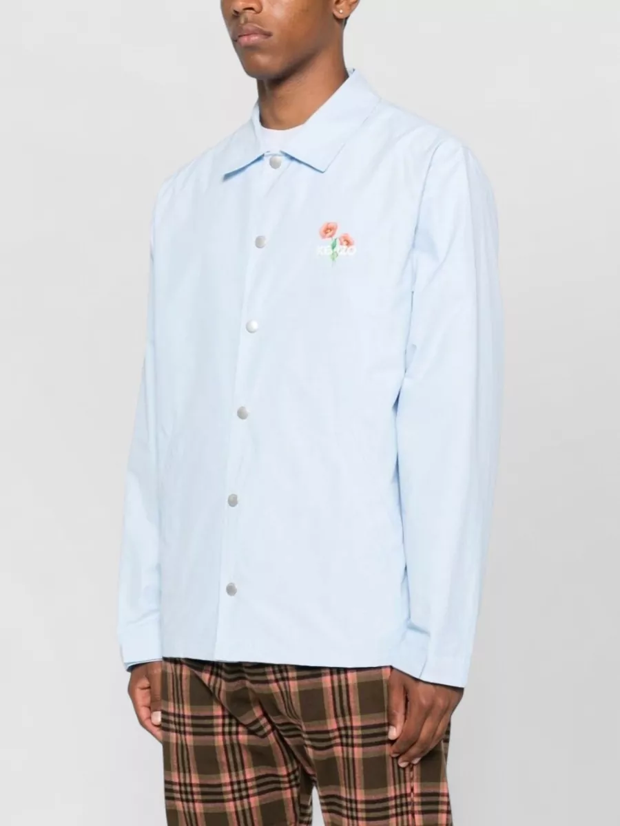 Kenzo Floral Print Single Breasted Coat
