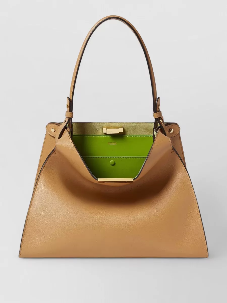 Fendi Medium Leather Tote Bag