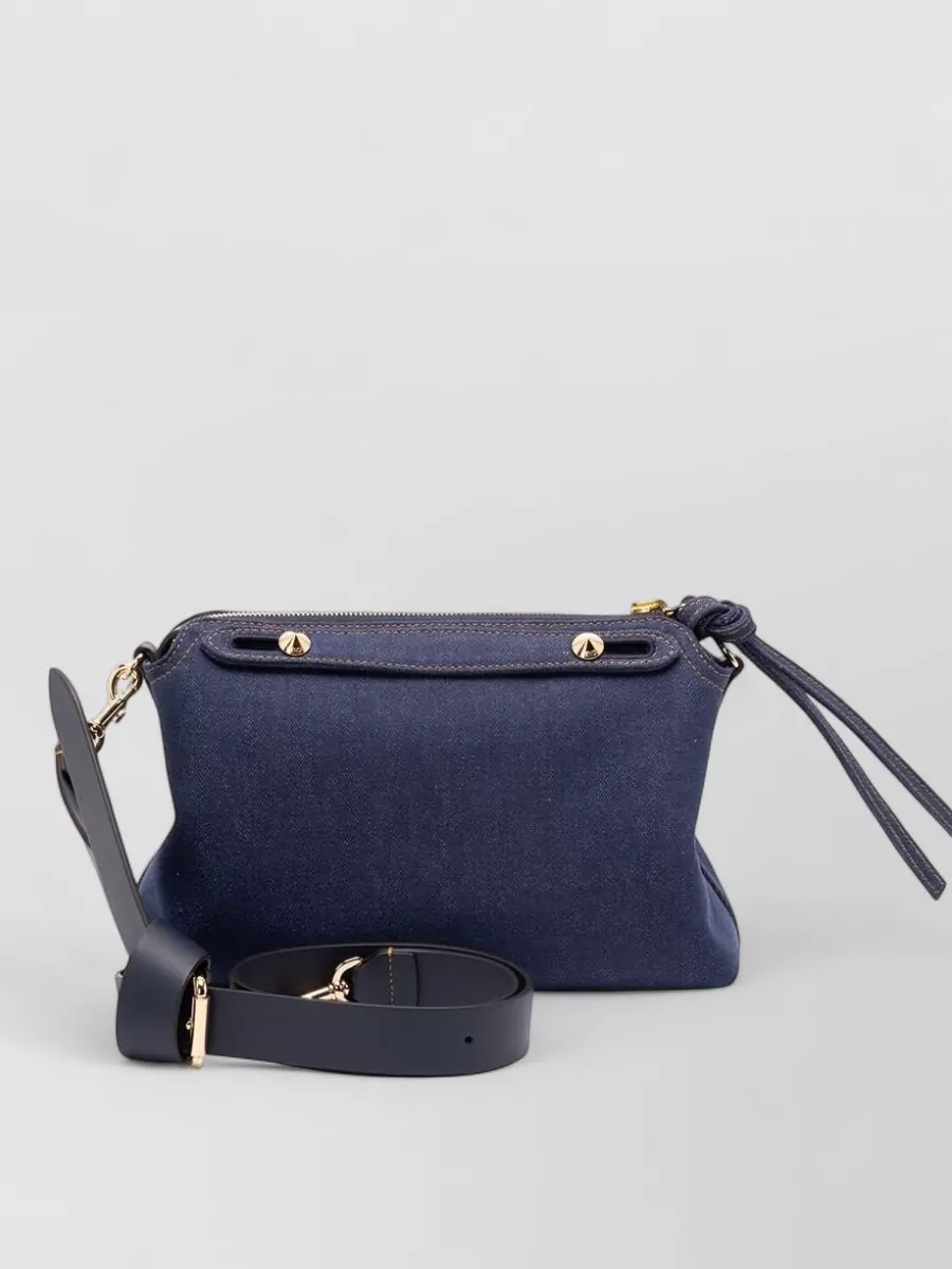 Fendi By The Way Medium Denim Cross-Body Bag