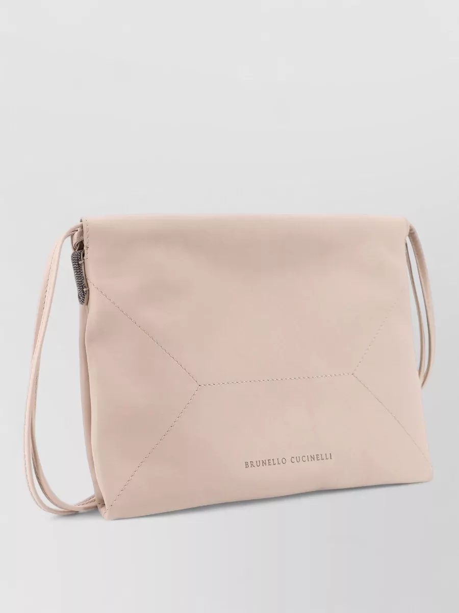Brunello Cucinelli Monili Leather Clutch Bag