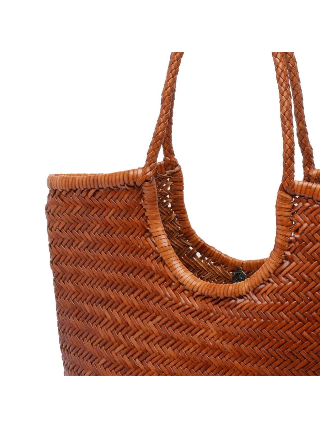 Dragon Diffusion Leather Woven Texture Shoulder Bag
