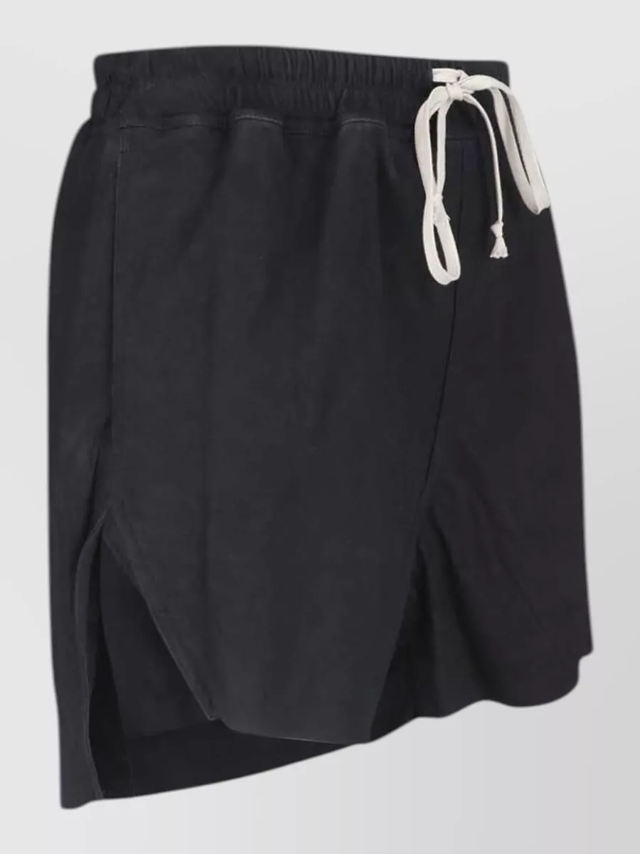 Rick Owens Leather Straight Deck Shorts