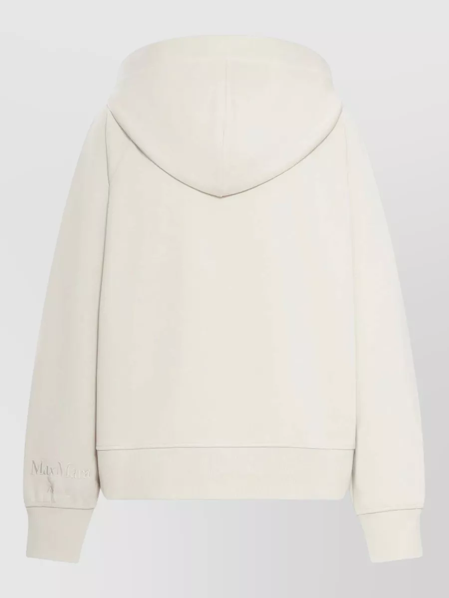 S Max Mara Cotton Blend Zip-Up Hoodie