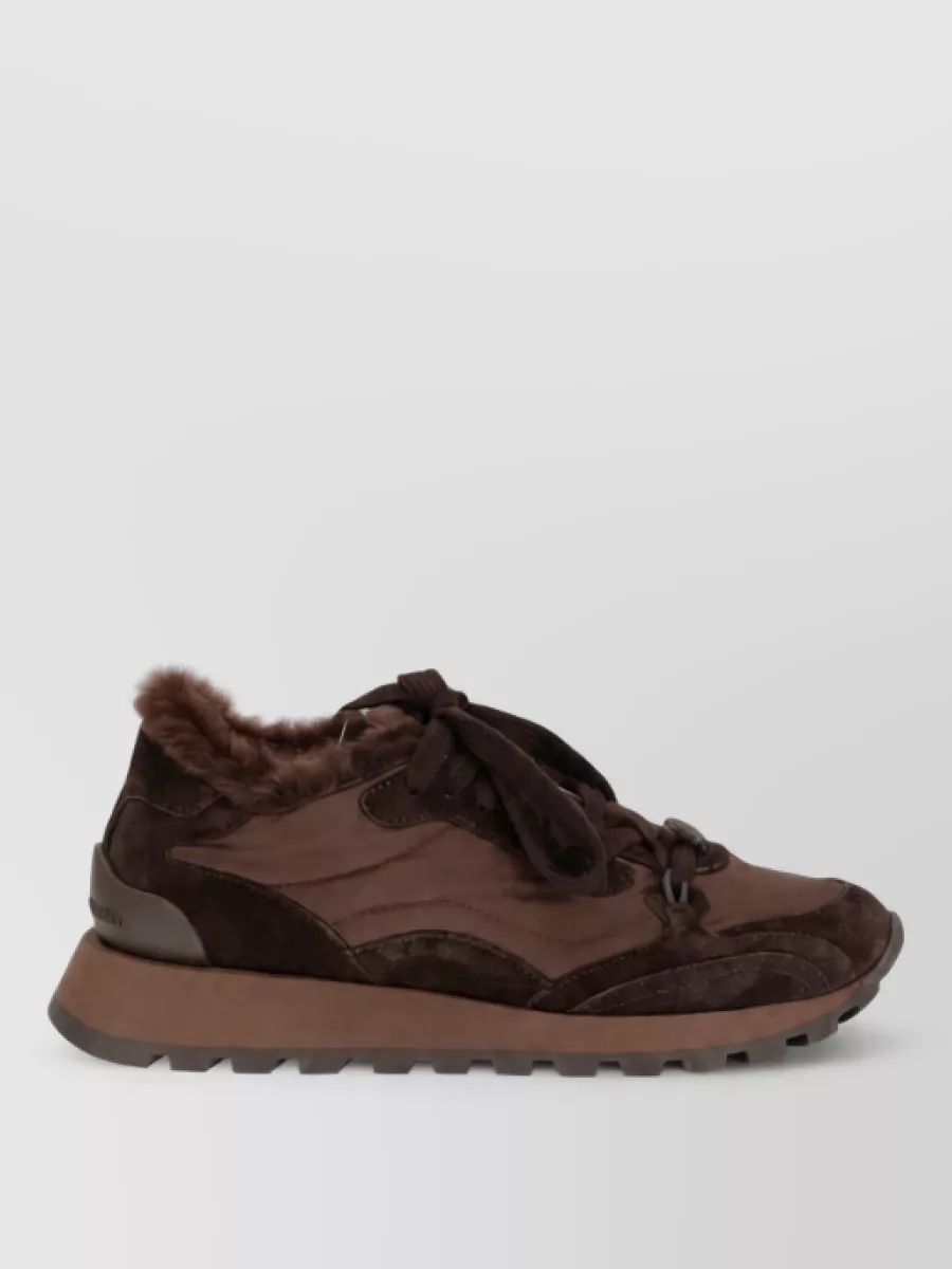 Brunello Cucinelli Leather Low-Top Sneakers